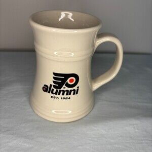 PHILADELPHIA Flyers Alumni Mug Off White Black Orange 3.5" x 5.25"